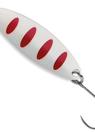 Блесна-колебалка nomura isei riu spoon 2,3гр. white red stripes