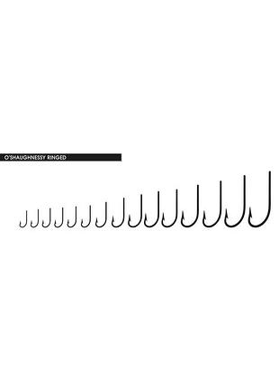 Крючок lineaeffe kaptura oshaughnessy ringed №12 bl.niсkel 10шт. made in korea
