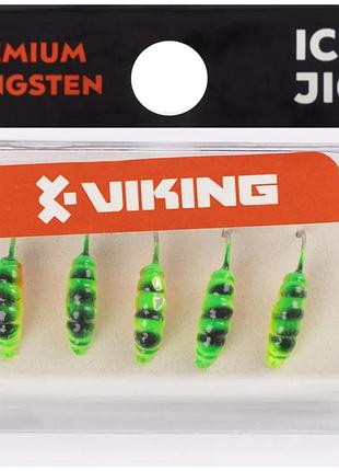 Мормышка вольфрамовая viking fishing shrimp 0.91g 9mm hot1 (5шт)
