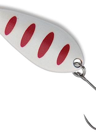 Блесна-колебалка nomura isei trout area aki 2,3гр. white red stripes