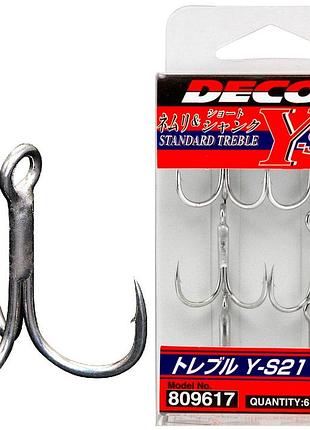 Крючок-тройник decoy y-s21 03, 6 шт / уп