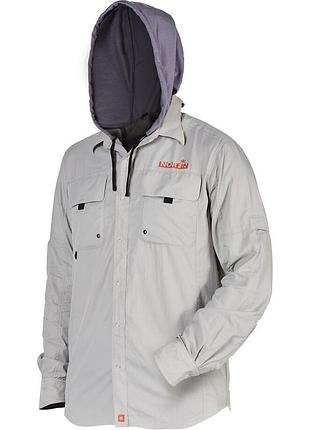 Сорочка з капюшоном та захистом від "uv" norfin focus hood (nylon ripstop, довг.рукав) / s