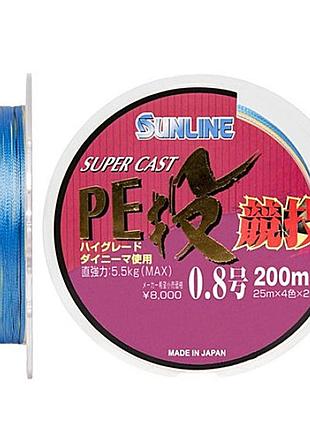 Шнур sunline s-cast pe nagi kyogi 0.104мм 250м 3.3кг