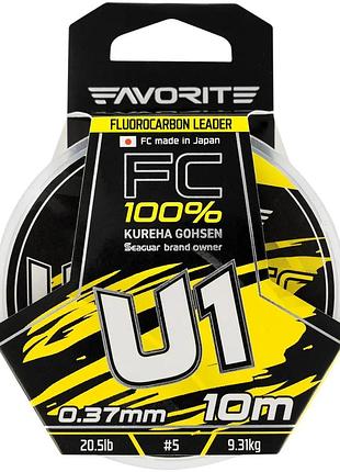 Флюорокарбон favorite u1 fc 10м #5.0/0.37mm 20.5lb/9.31kg