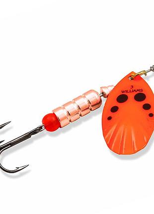 Блешня williams vortex garni uv 14.17gr #жовтогарячий black dots on copper (v5d-orbd)