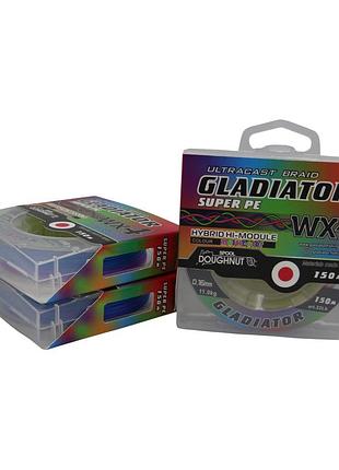 Шнур "gladiator" multi (5 цветный, 4-х жильный) 150 m / 0.16 mm