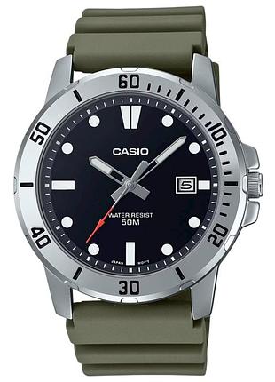 Casio mtp-vd01-3e — мужские кварцевые часы, сталь, серый циферблат, 30 wr