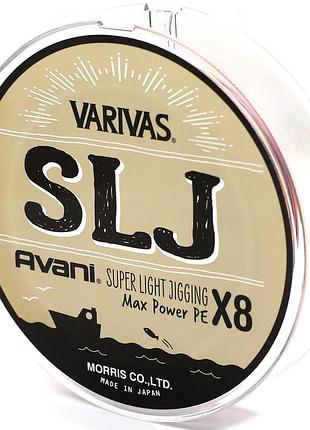 Шнур varivas slj max power pe x8 multicolor 150m 9.0kg 0.165mm #1.0 (va 13264)