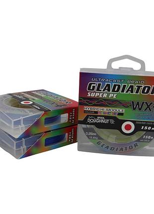 Шнур "gladiator" multi (5 цветный, 4-х жильный) 150 m / 0.25 mm