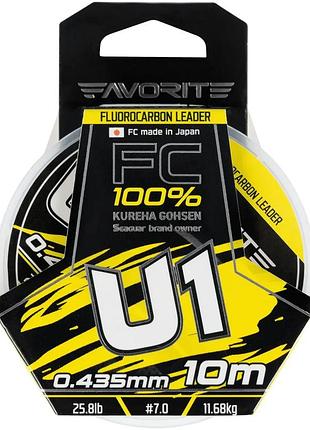 Флюорокарбон favorite u1 fc 10m #7.0/0.435mm 25.8lb/11.68kg