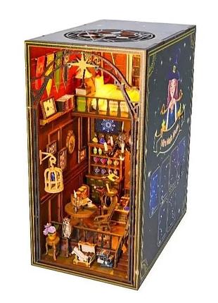 Миниатюрный бук нук для сборки roombox book nook mira magic house diy румбокс