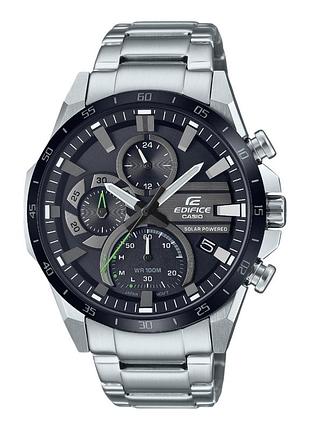 Чоловічі сонячні наручні годинники casio eqs-940db-1a, браслет, мінеральне скло, wr 100