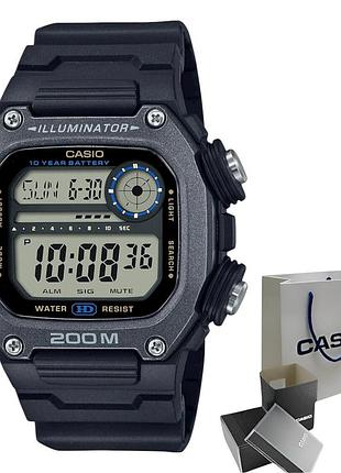 Электронные мужские наручные часы casio dw-291hx-1a, полимерный ремешок, wr 200