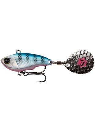 Тейл-спінер savage gear fat tail spin 80mm 24.0g blue silver pink