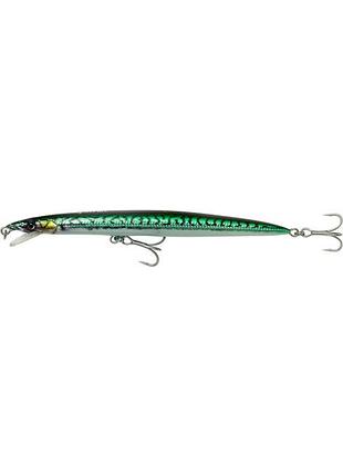 Воблер savage gear sandeel jerk minnow f 175mm 25.0g green mackerel php