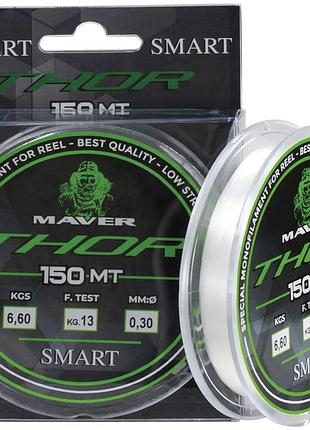 Леска smart monofilo thor 150m (clear) 0.22mm 7lb/3.6kg