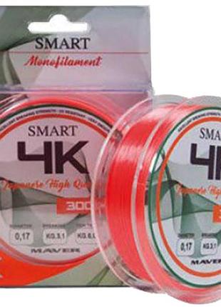 Леска smart 4k 300m 0.25mm 7.5kg