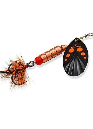 Блесна williams vortex dressed uv 3.54gr #black orange dots on silver (v1d-bkord)
