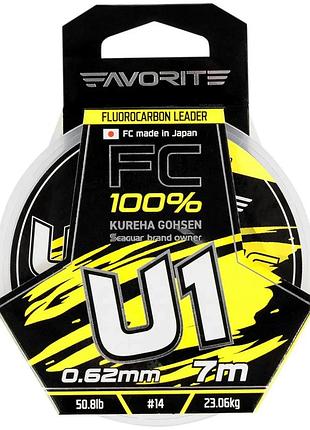 Флюорокарбон favorite u1 fc 7m #14/0.62mm 50.8lb/23.06kg