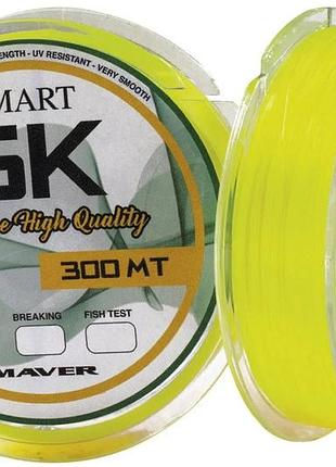 Леска smart monofilo smart 5k 300m (yellow) 0.261mm 14lb/7kg