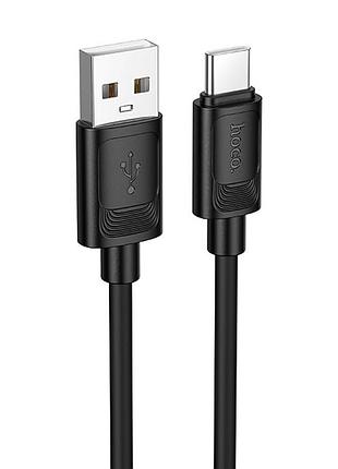 Дата кабель hoco x122 benefit usb to type-c 3a (1m) black