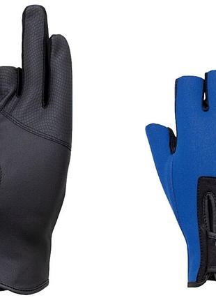 Перчатки shimano pearl fit 3 gloves m ц:blue