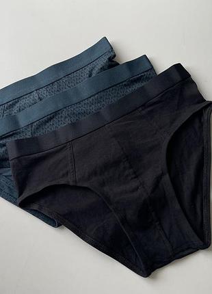 3 шт комплект хлопковых трусов слипы брифы primark