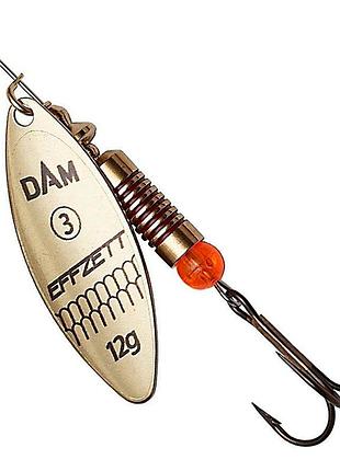 Блешня-вертушка dam effzett predator 7гр (gold)