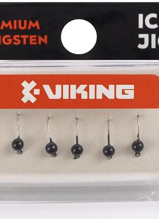 Мормышка вольфрамовая viking fishing round 0.19g 2.5mm black (5шт)