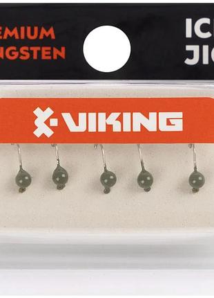 Мормышка вольфрамовая viking fishing round 0.19g 2.5mm olive (5шт)