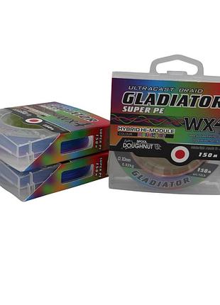 Шнур "gladiator" multi (5 цветный, 4-х жильный) 150 m / 0.10 mm
