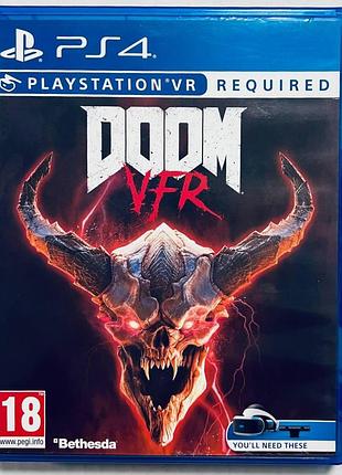 Doom vfr, б/у, английская версия - диск для playstation 4