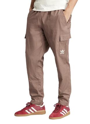 Adidas enjoy summer cargo pants mens brown casual athletic bottoms