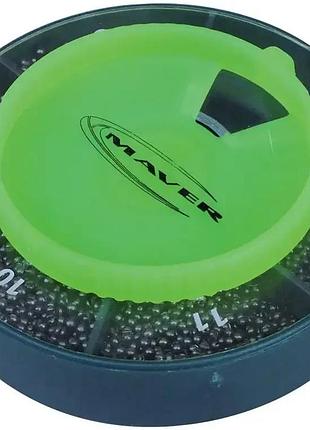 Набір грузил maver scatola pallini supercalibrati 250g №5/0; 4/0; 0