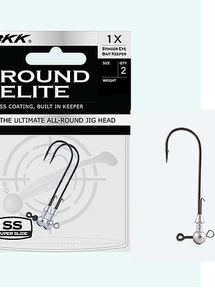 Джиг-головка bkk round elite-stinger eye bait keeper 30g #12/0 2pcs (a-ea-3453)