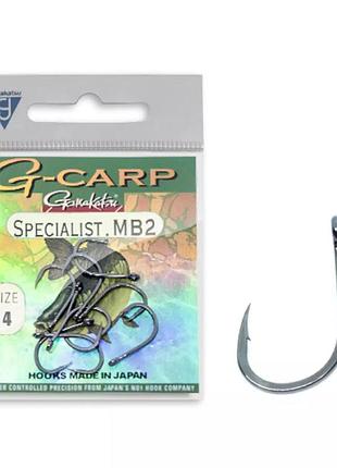 Гачок gamakatsu g-carp super black 002 sizes 10шт.