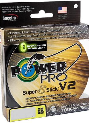 Шнур power pro super 8 slick v2 (moon shine) 135m 0.13mm 18lb/8.0kg