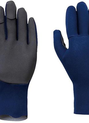 Рукавички shimano chloroprene exs 3 cover gloves m к:blue