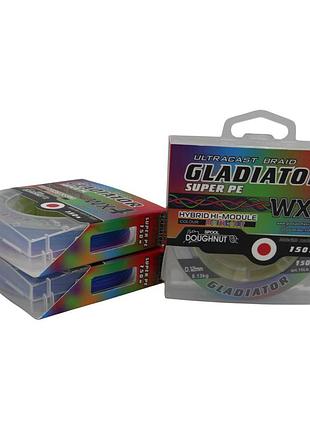 Шнур "gladiator" multi (5 цветный, 4-х жильный) 150 m / 0.12 mm