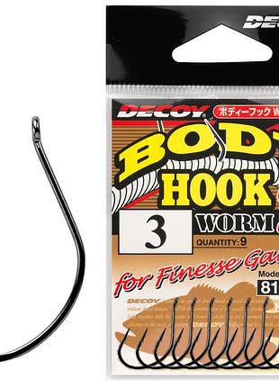 Гачок decoy worm23 body hook #04 (9 шт / уп)