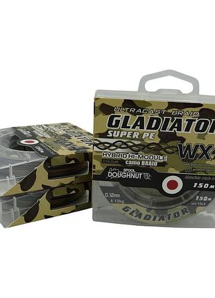Шнур "gladiator" camo (камуфляжний, 4-х жильный) 150 m / 0.12 mm