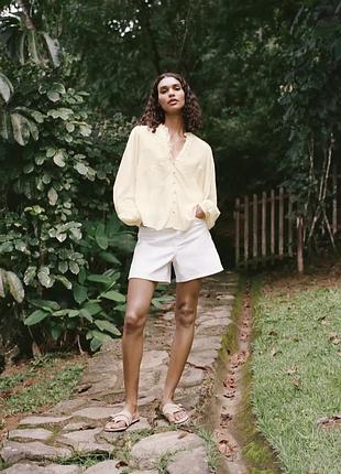 Рубашка  zara , котонова блузка   zara