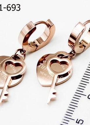 Серьги черный клевер в стиле van cleef 13 мм медицинская сталь