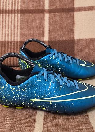 Детская футбольная обувь копачки бутсы nike mercurial