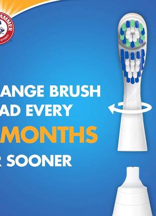 Електрична зубна щітка arm & hammer spin brush clean pro dual action чоловіча жіноча4 фото