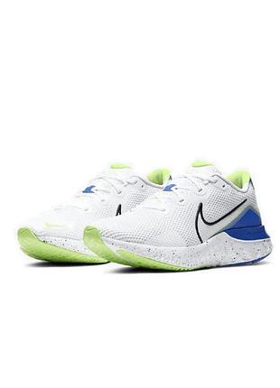 Кроссовки мужские для бега nike renew run cw5844 100 белые р.42-42,5