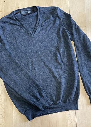 Zara men пуловер з шерсті; розмір м в красивому графітному кольорі