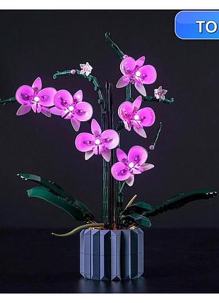 Светодиодный набор подсветки brickbling совместим с lego 10311 orchid фиолетовый usb или батарейное питание