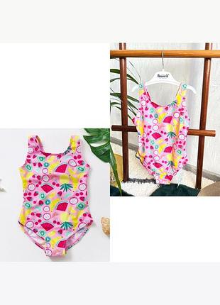 🌴яскравий купальник з соковитими фруктами від primark  на 5-6 років, 110-116 см.🍉