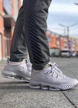 🏀nike lebron 16 grey🏀кросівки найк леброн 16 сірі